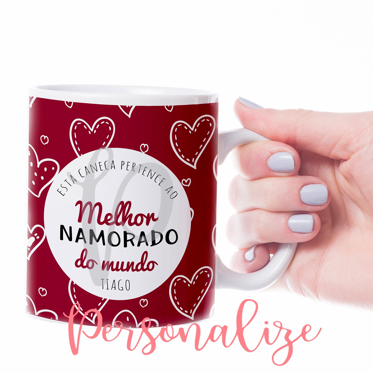 Caneca " Esta caneca pertence ao melhor namorado do mundo" Personalize