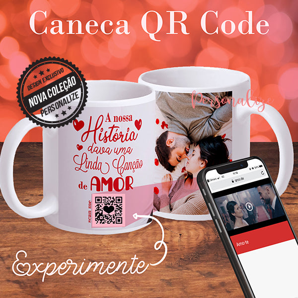 Canecas cerâmica QR Code