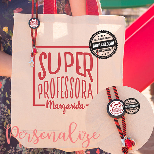 Saco de pano "Super Professora"