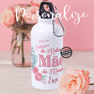 Garrafa " Para uso exclusivo da melhor MÃE do mundo"