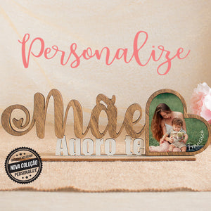 Moldura em madeira "Mãe adoro-te "