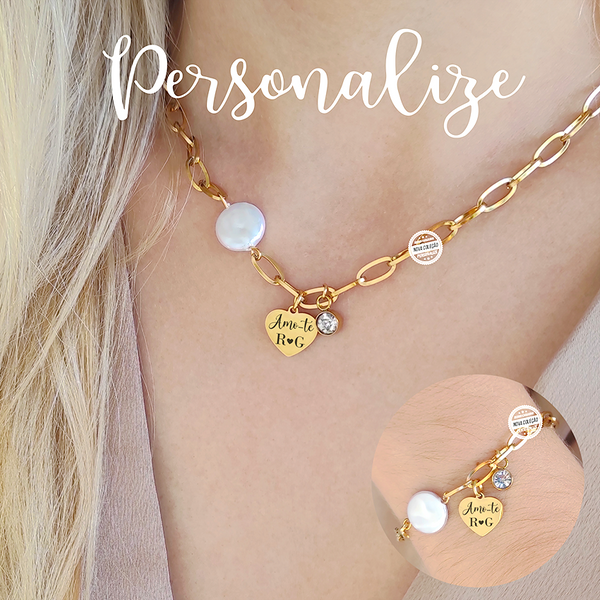 Fio e/ou pulseira "Amo-te"