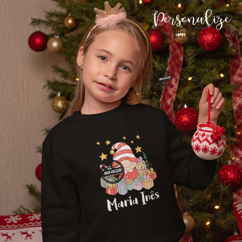 Sweat Natal da nossa coleção  "Gnomos" super gira. Faça a sua sweats para toda a família e entre já no espirito natalício. Personalize com nome ou pequena frase que desejar. 