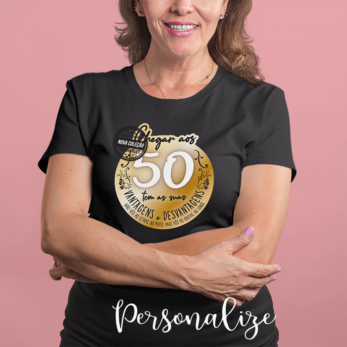 T-shirt 50 anos " Vantagens e desvantagens"