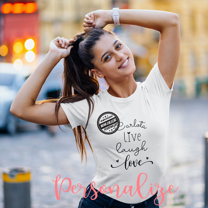 T-shirt "Live, laugh, love"