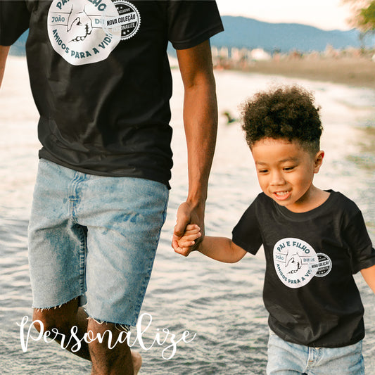 T-shirt Pai e/ou filho "Amigos para a vida toda"